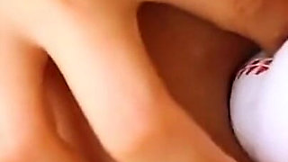 Busty Latina Brunette POV Pussy Flashing and Baseball Insertion