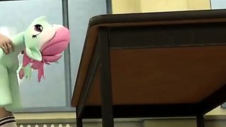 Sexy futa teacher gets monster cock anal