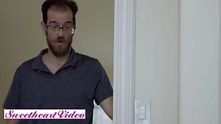 Sweetheartvideo - big titted maid squirts as her chief offers her an orgasmic strap-on screwing