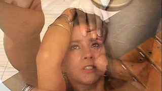 Hot secretary hardcore threesome fuck and double penetration