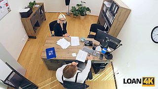 Loan4k. amateur office porn with a promiscuous cheater and a loan manager