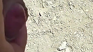 French MILF Blowjob Amateur on Nude Beach Public in Greece to Stranger with Cumshot - Misscreamy