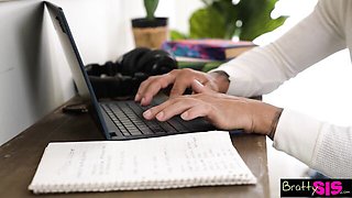 Provocative Megan Marx and Victor Ray - brunette trailer - Bratty Sis