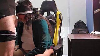 Anny Kitty Mexican student milks her tits as teacher Antoine Stark fucks her hard in classroom