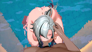 Genshin Impact - Arlecchino Fucked by a Humanoid Hilichurls - 3D Hentai Animations