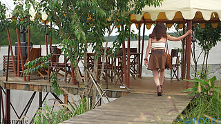 Creamy Pussy Endoscope in Public Intro