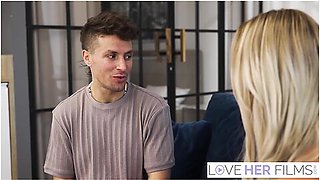 Blonde Nina Heels Gets Amazing Foot Play