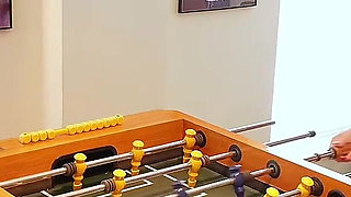When Strip Foosball Gets Out of Control - 4some Edition