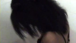 He Watches, She Fucks: Alex Magni Amateur Ebony Blowjob and Creampie